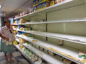 Een supermarkt in de hoofdstad Caracas